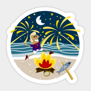 San Juan Beach Party Sticker